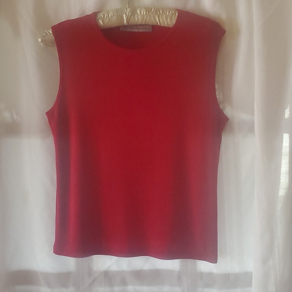 SuperStretch Red shell Dress Barn womens M 5/25